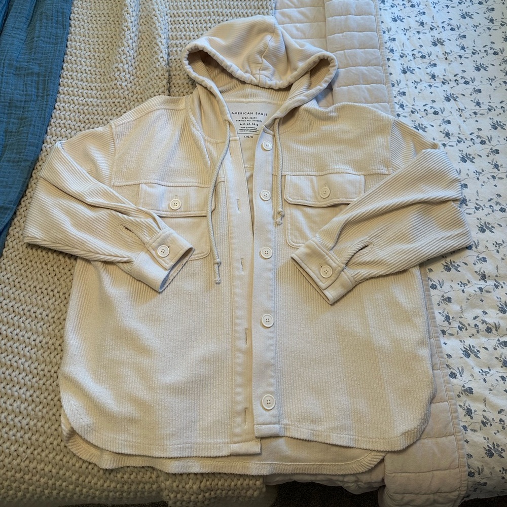 American Eagle hooded Shacket